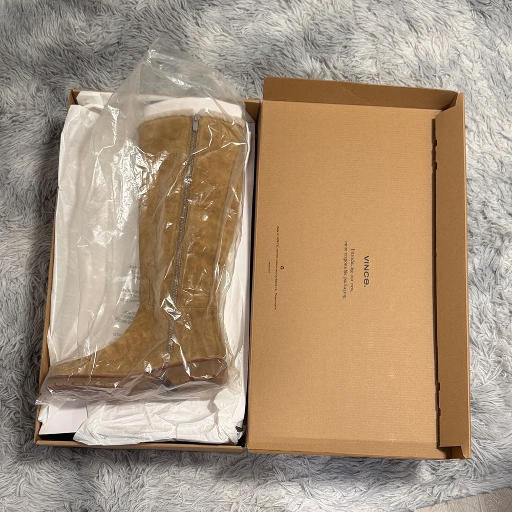 Vince Sibelle Shearling Riding Boot - Picture 2 of 3